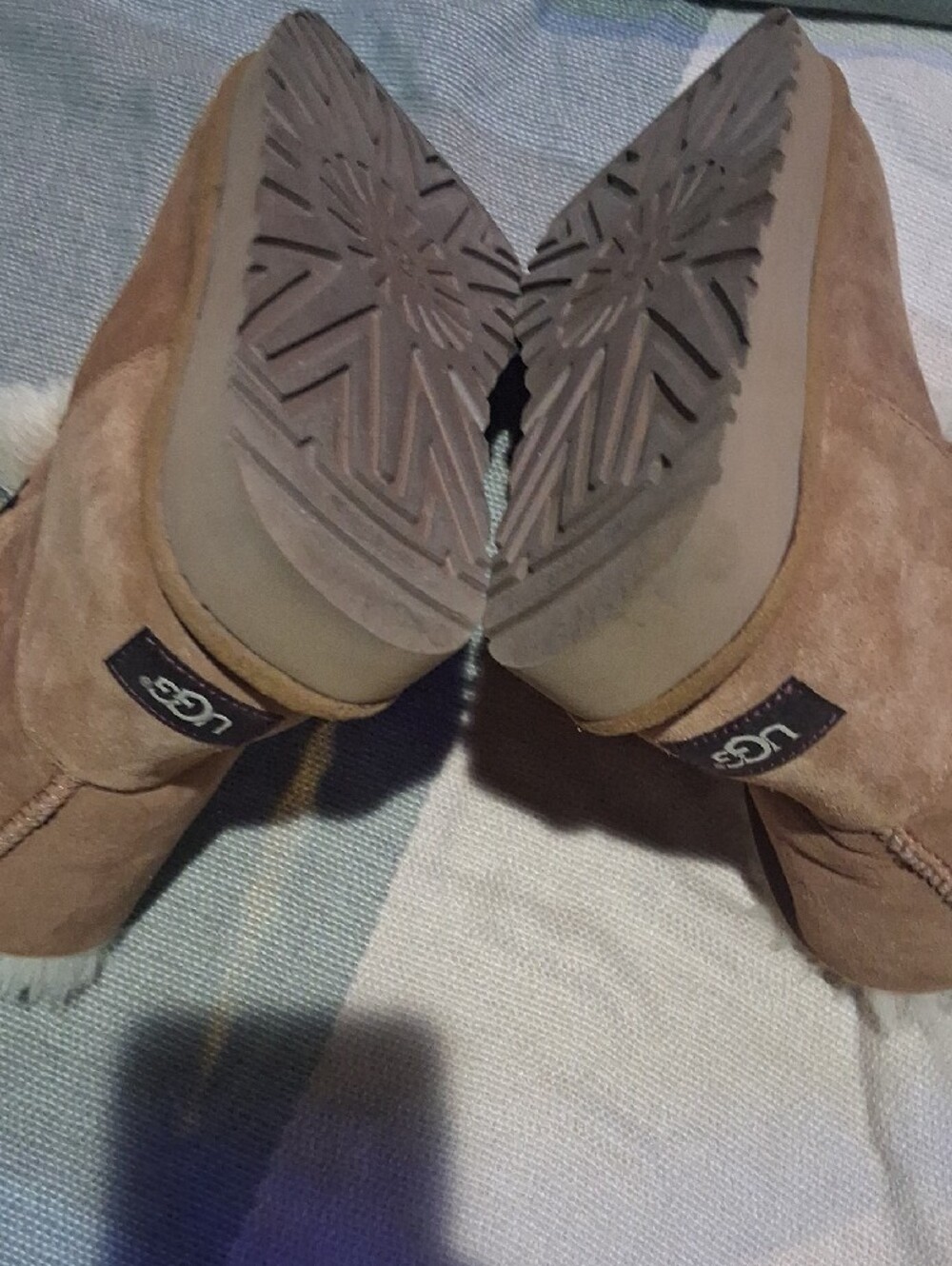 UGG Chestnut Brown Shearling-Lined Short Booties - Picture 13 of 16